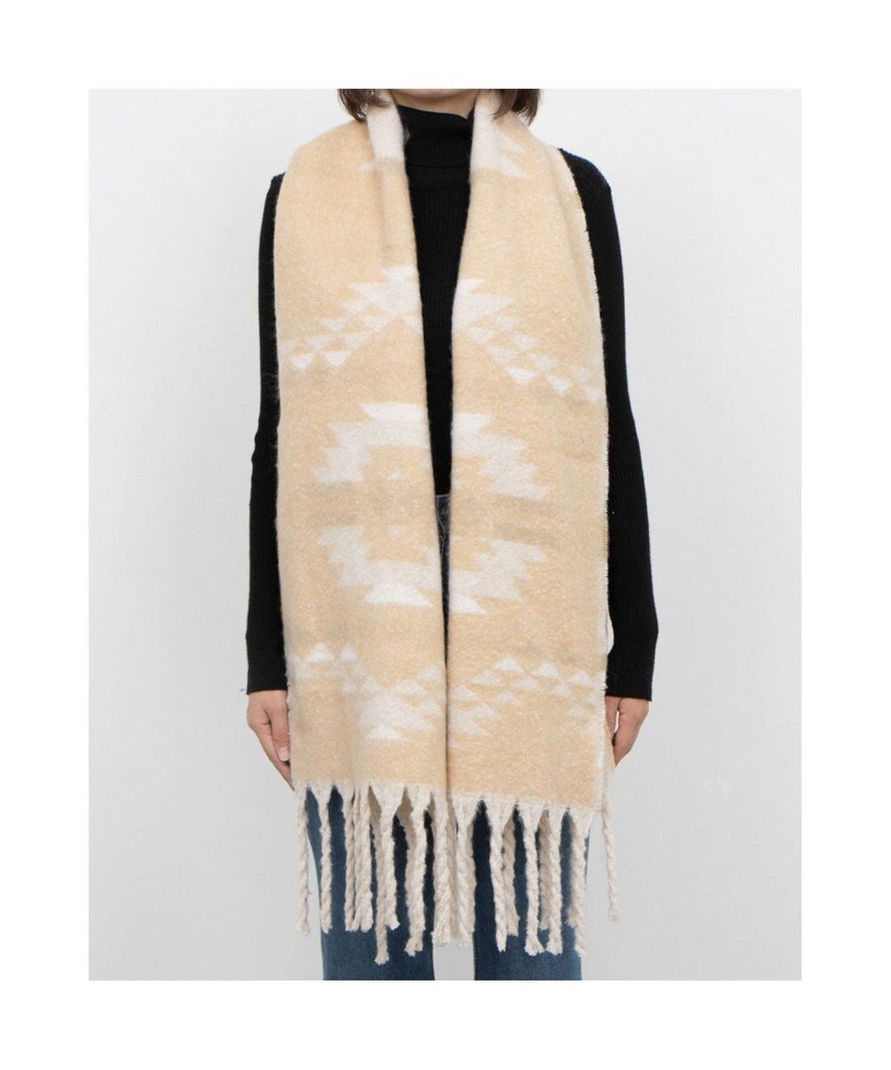 UNBILLION カシュネ cache nez / リサイクルポリオルテガ柄ジャカードストール 