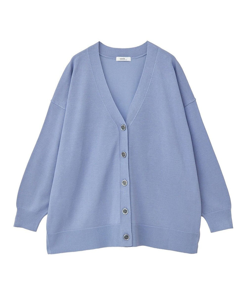earth music&ecology レーヨンルーズＶネックカーディガン 