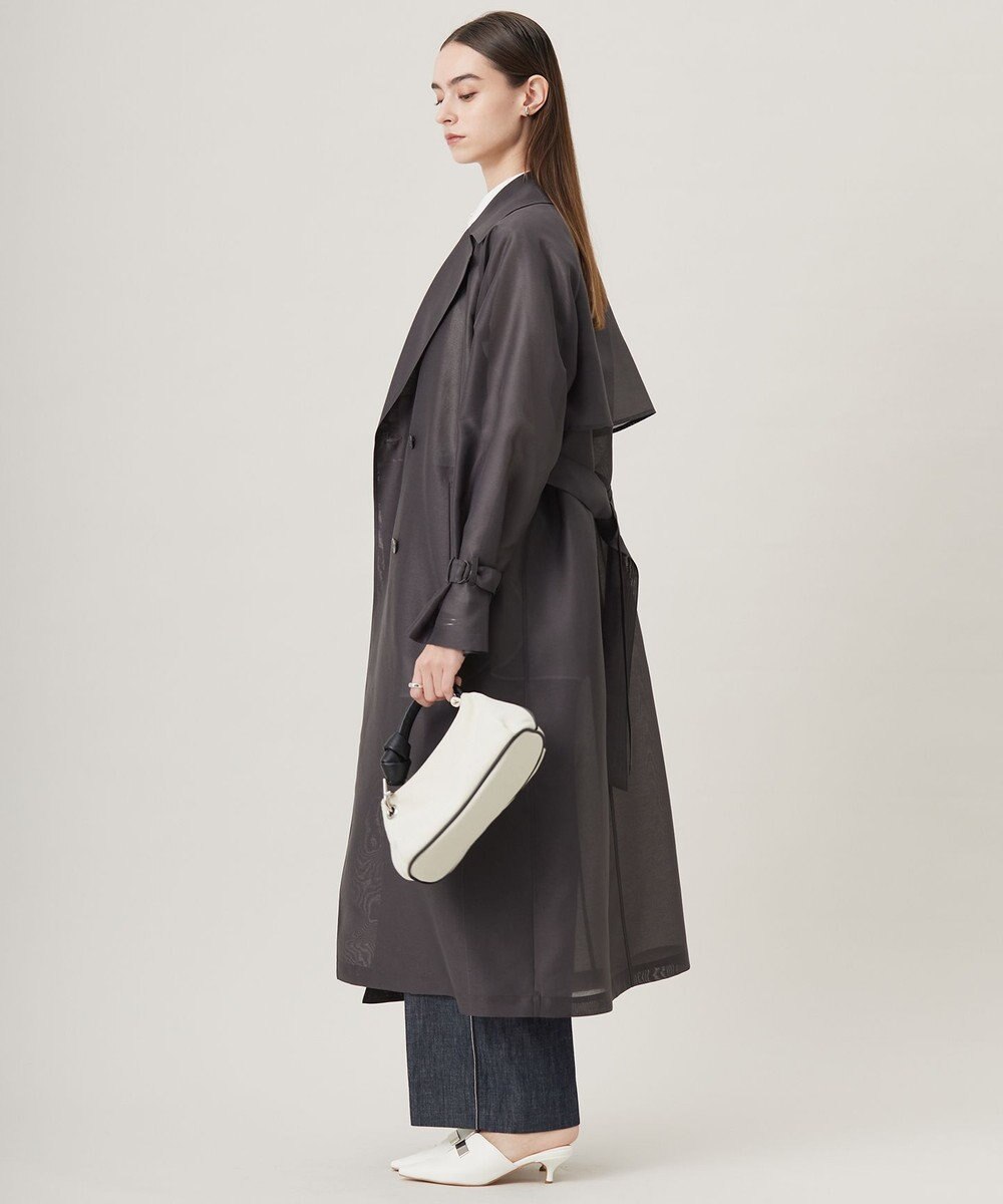 ICB シアーフォルムオーガン トレンチコート 