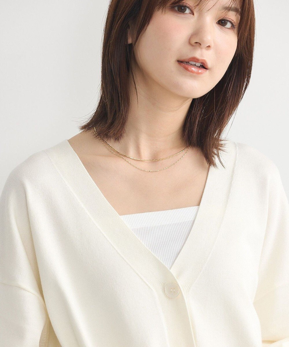 earth music&ecology レーヨンルーズＶネックカーディガン 