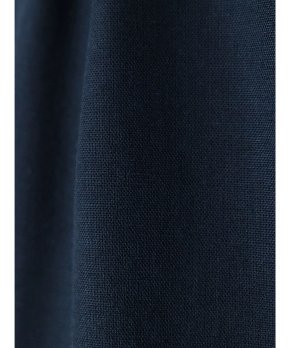 Green Parks 綿麻混タックテーパードパンツ 