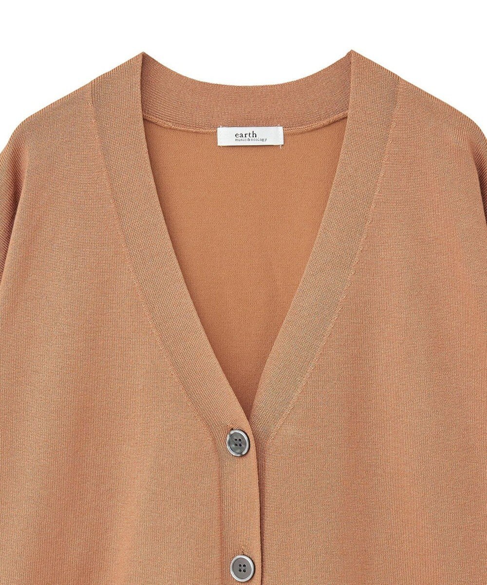 earth music&ecology レーヨンルーズＶネックカーディガン 