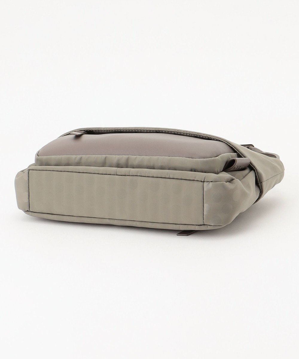 Y'SACCS はっ水ドットジャカード リサイクルレザーコンビ ショルダー 