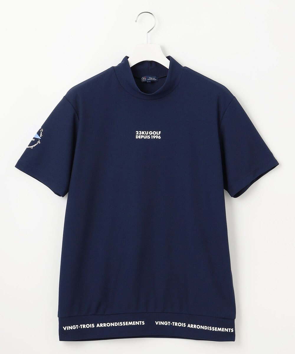 23区GOLF 【MEN】【吸水速乾/UVカット】ストレッチメッシュモックネックシャツ 