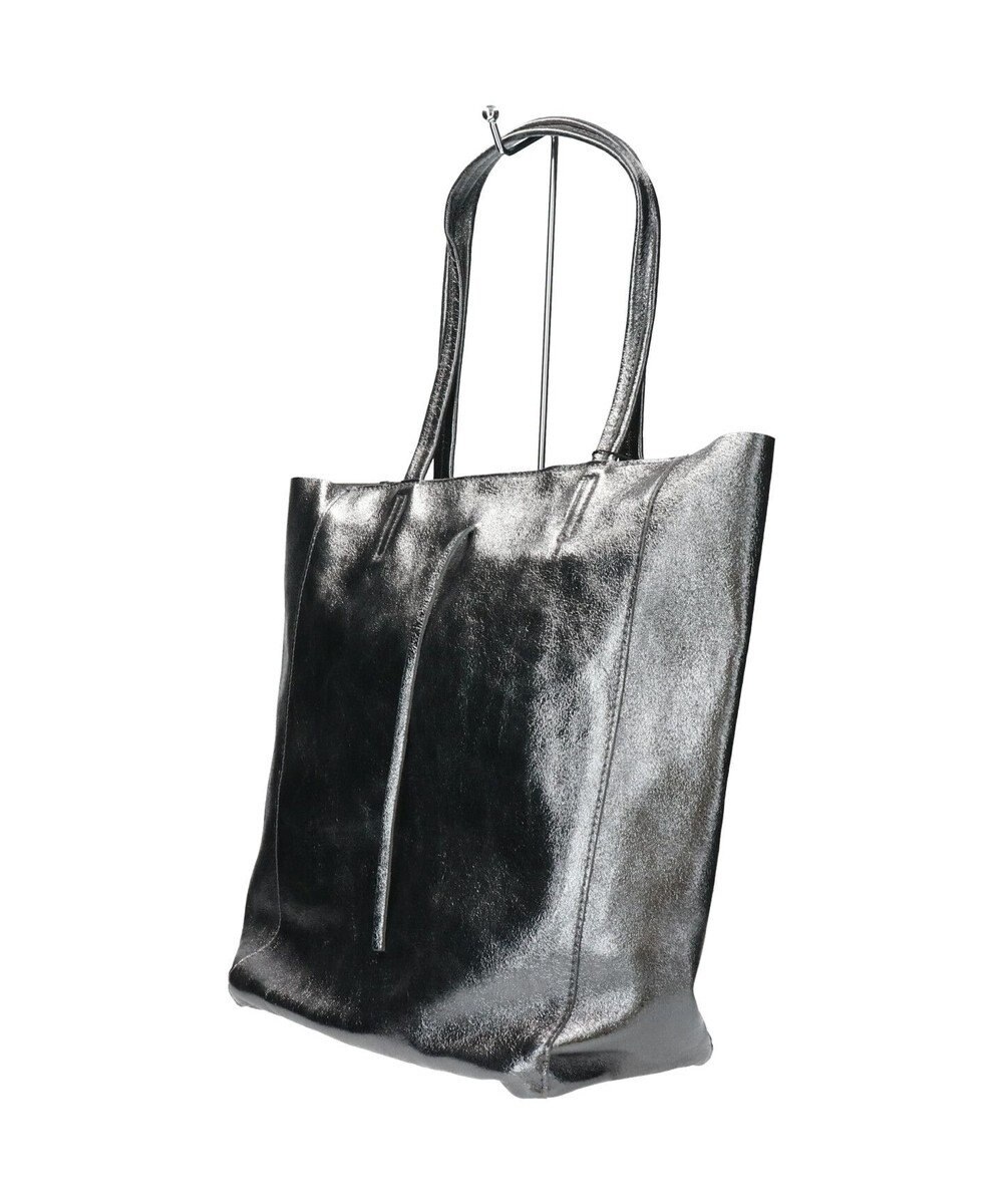 INTER-CHAUSSURES 【ANDREA CARDONE ITALI】メタリックレザートートバッグ 