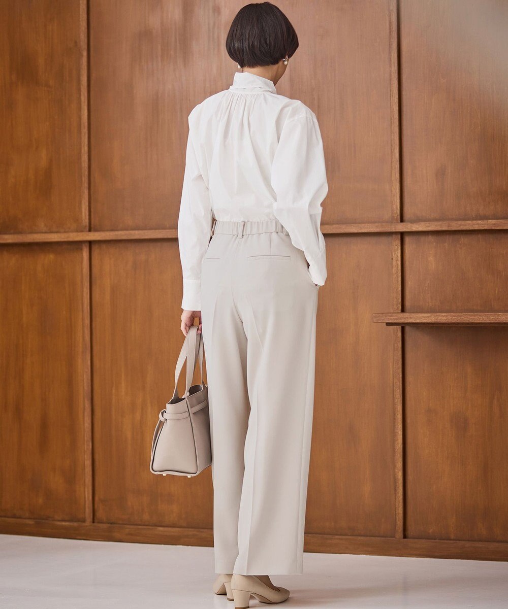 23区 L 【VERY3月号掲載/セットアップ対応】トリアセダブルジョーゼット フルレングス パンツ 