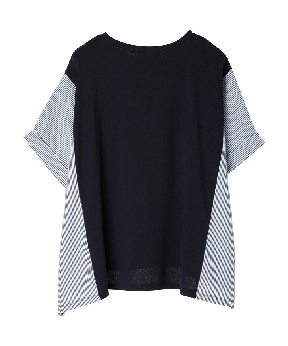 Green Parks 異素材脇切り替えドッキングプルオーバー 