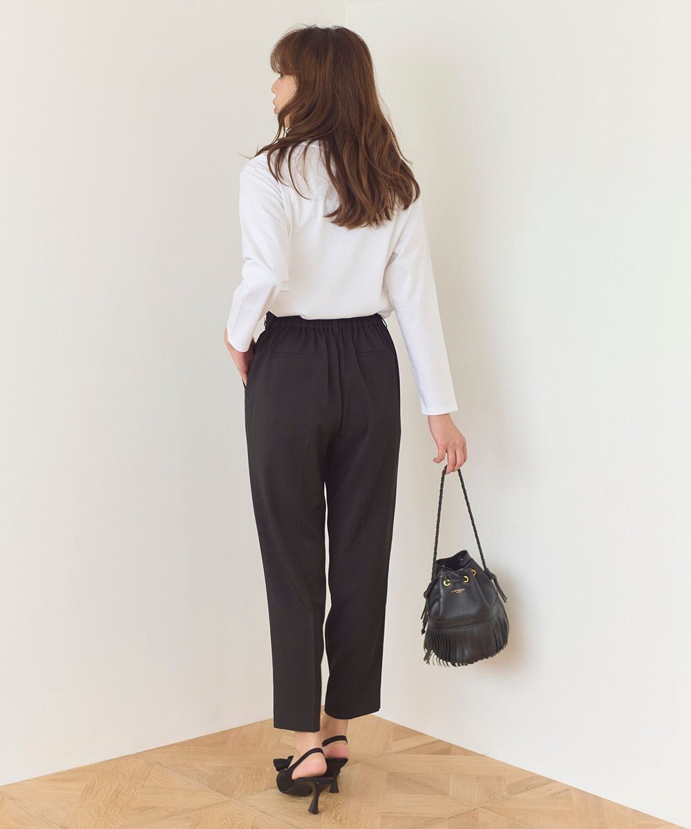 Feroux 【洗える】マリンテーパードパンツ 