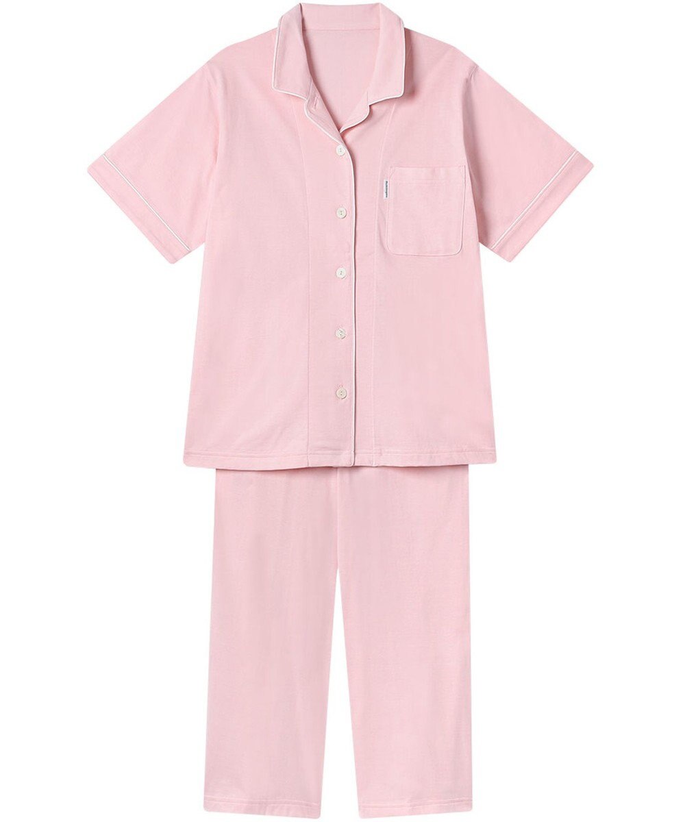 ワコール／睡眠科学 パジャマ 5分袖 半袖 8分丈 綿100%(本体) 天竺素材 レディース YDT150 睡眠科学／ワコール 