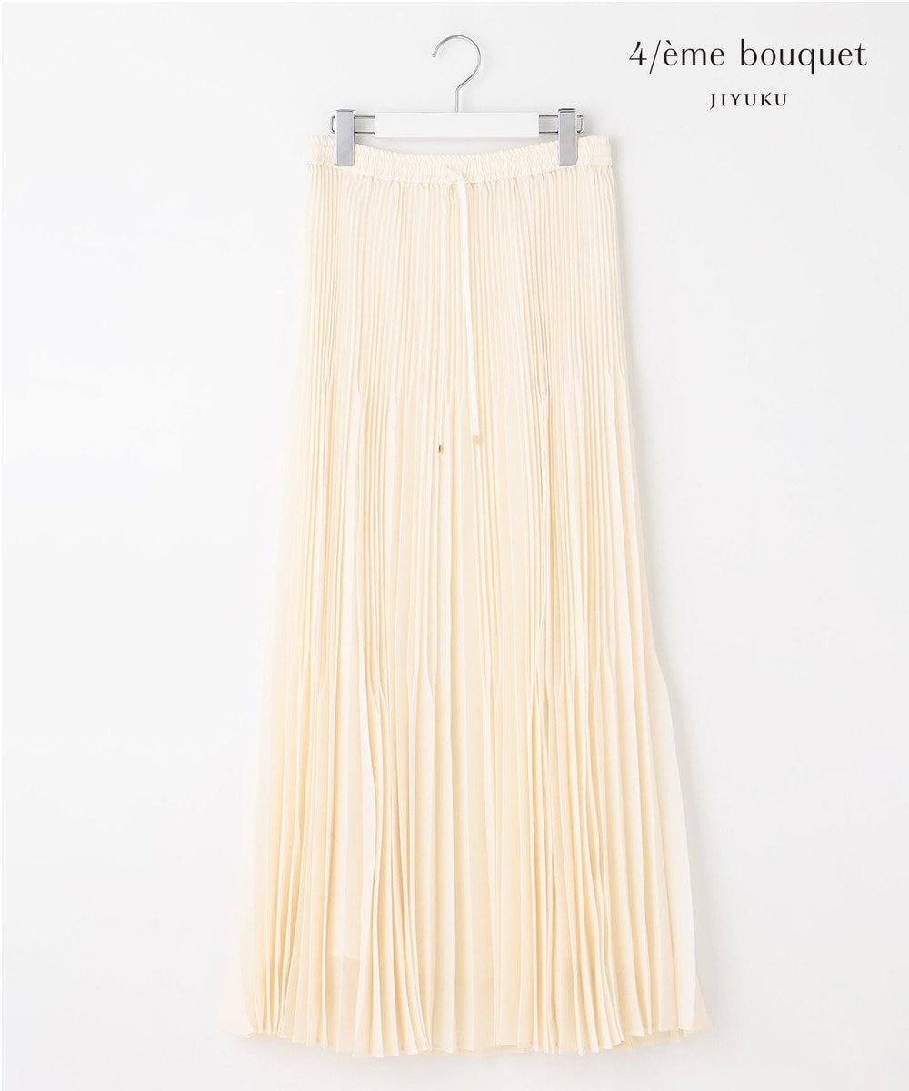自由区 【カトリエムブーケ】Plis aleatoires シアープリーツスカート 