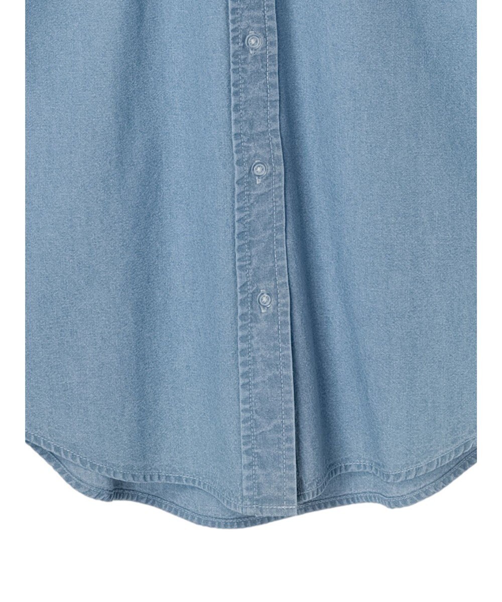 Green Parks ミディ丈デニムシャツワンピース 