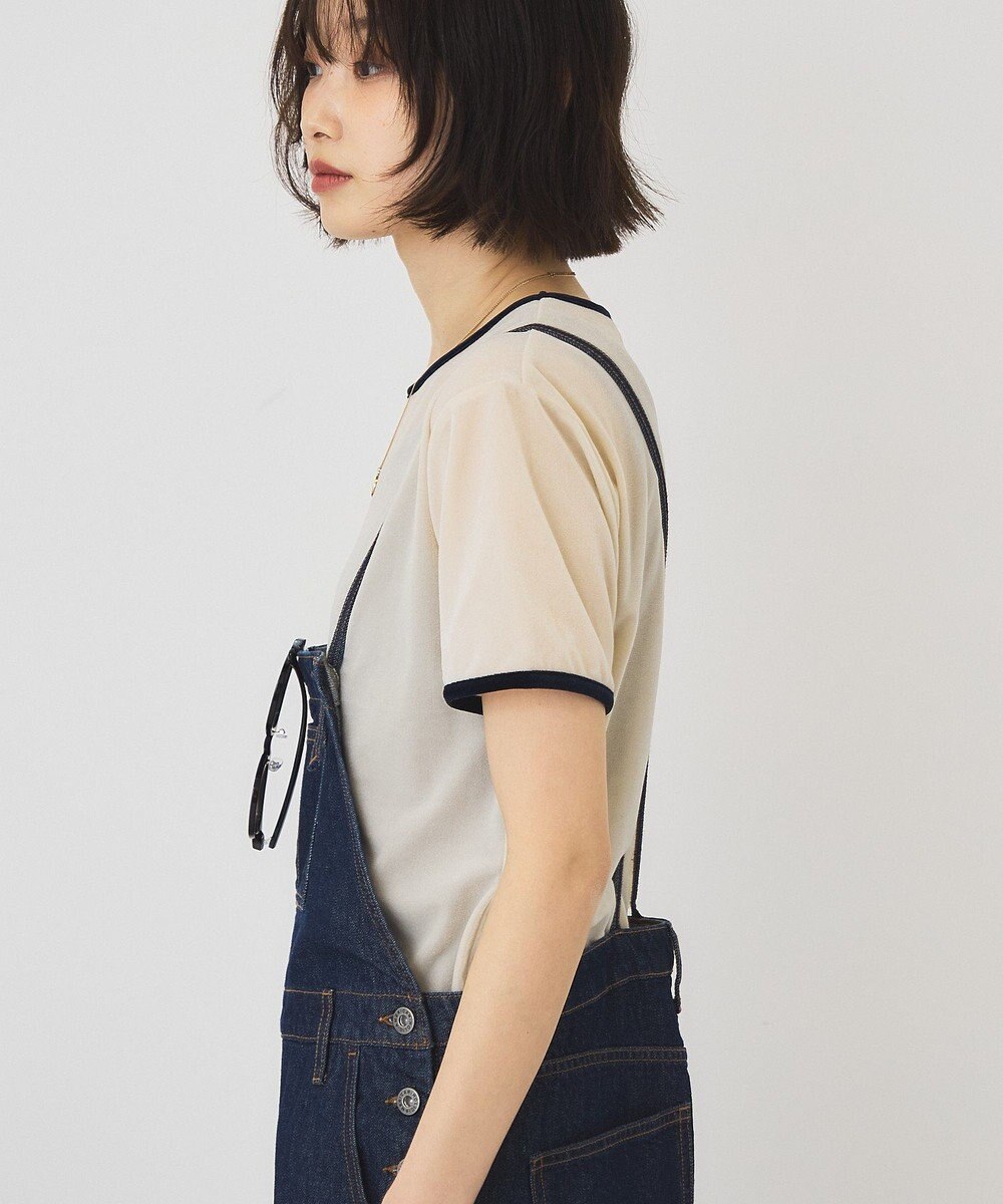 AMERICAN HOLIC シアーベロア配色プルオーバー 