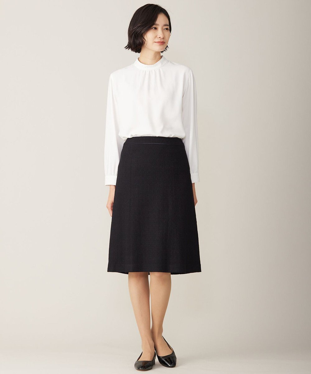 J.PRESS LADIES S 【洗える】ヌーディスバックサテン ボウタイ ブラウス 