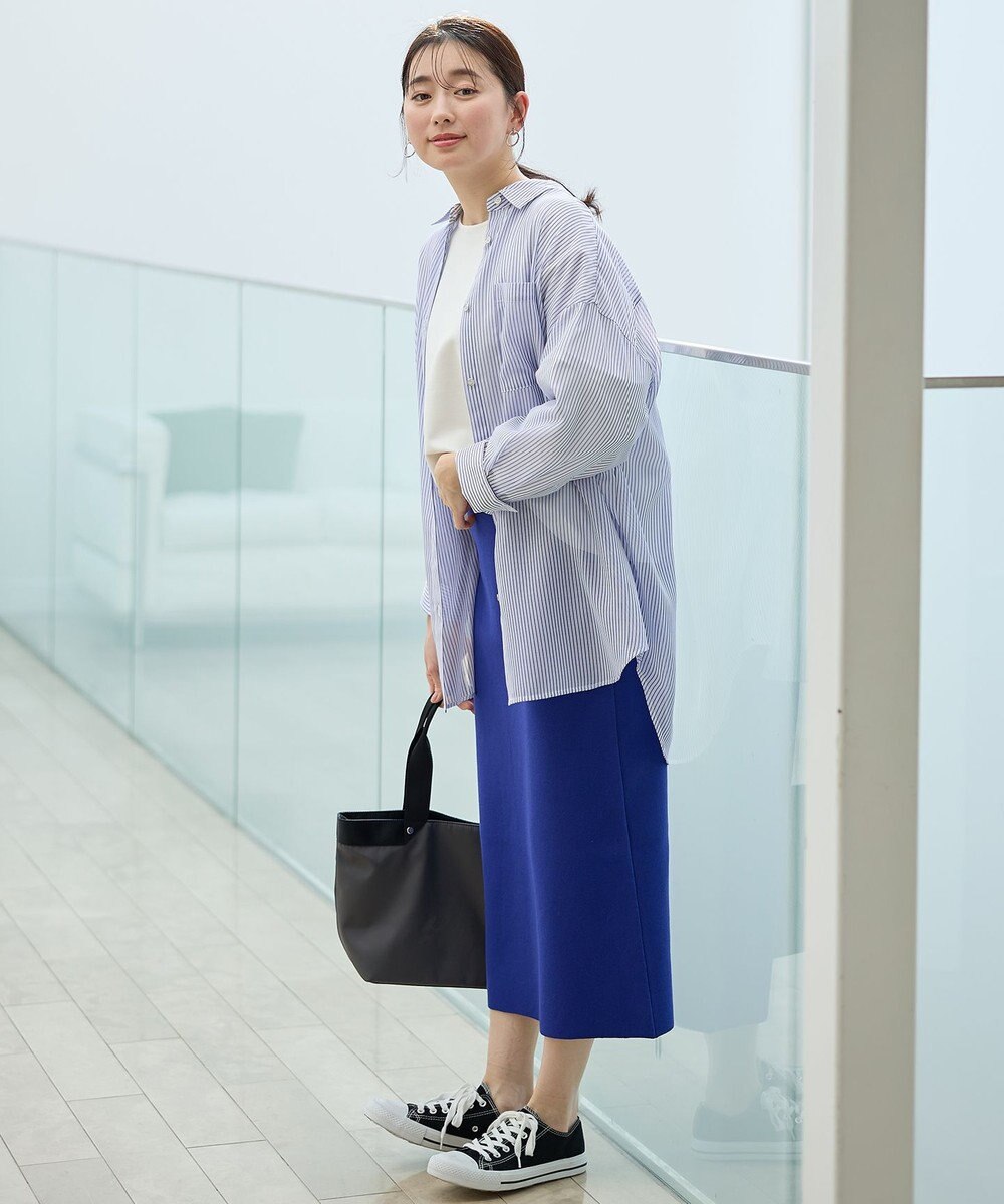 ANY シアーストライプシャツ 