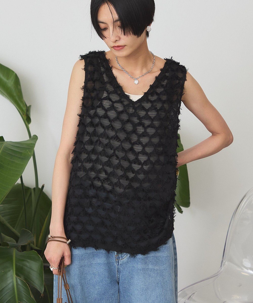 AMERICAN HOLIC Ｖネックシャギーベスト 