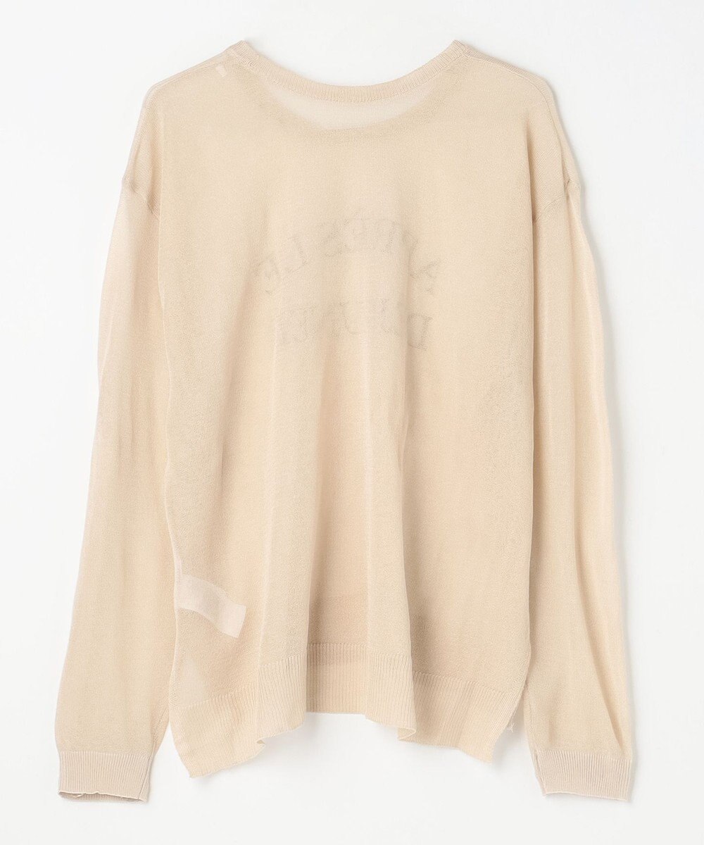 ANY L 【2SET】シアーロゴニット×タンクトップセット 