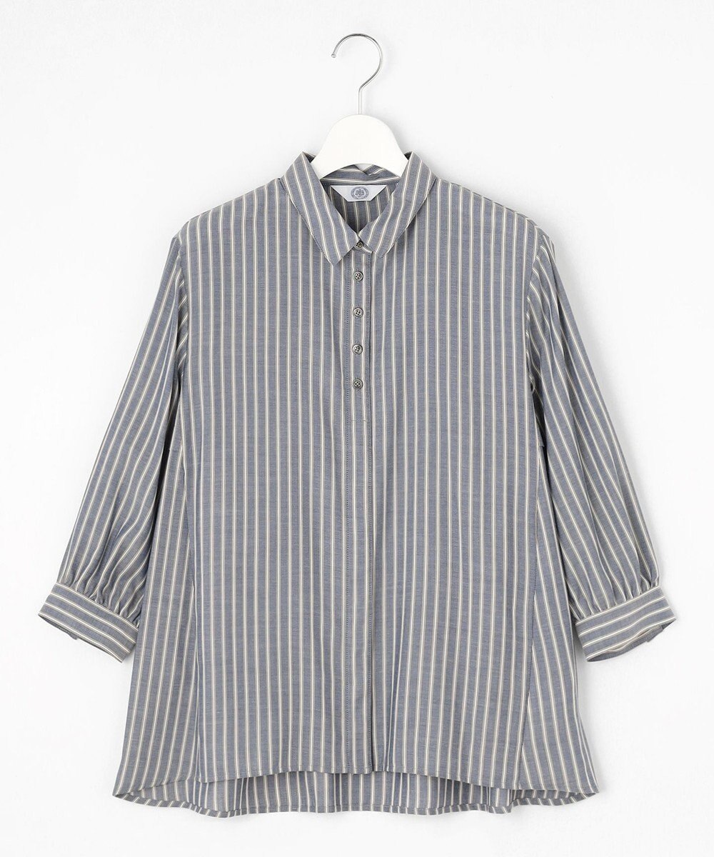 J.PRESS LADIES L 【洗える】ウォッシャブルキュプラツイル シャツ 