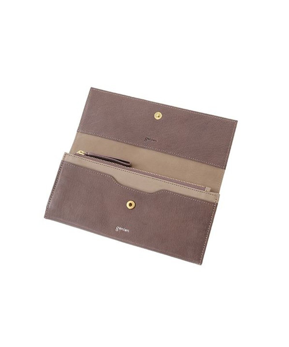 genten 【新色】フレスコ フラップ長財布 