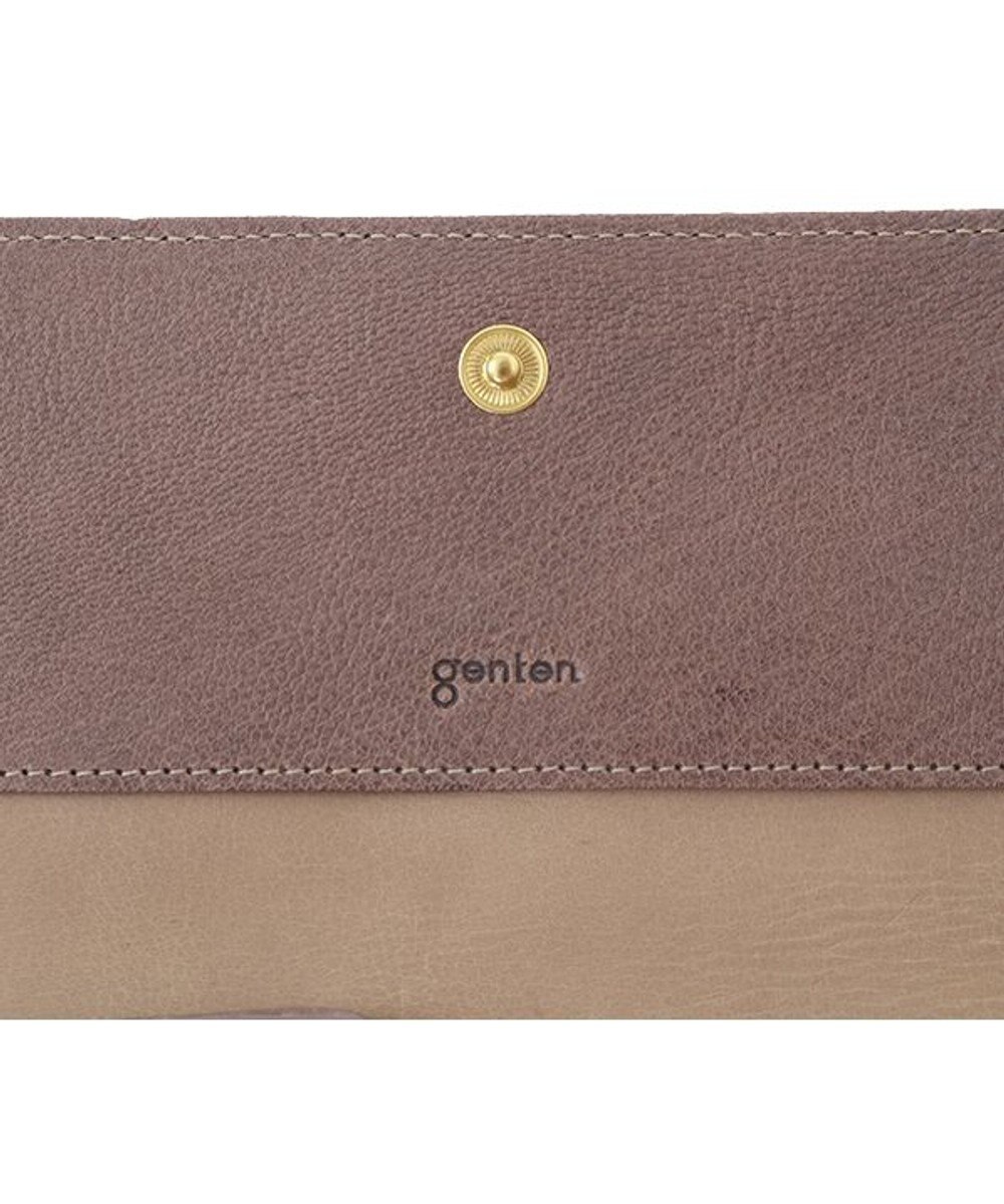 genten 【新色】フレスコ フラップ長財布 