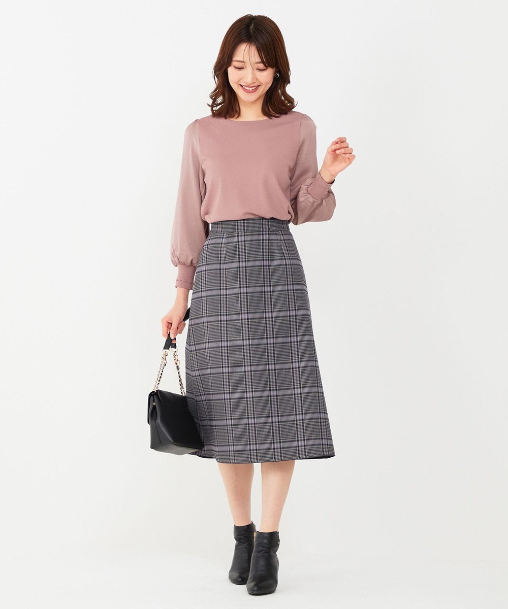 ANY SIS 【洗える】異素材コンビ ニット 