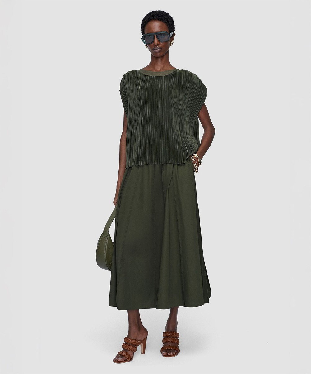 JOSEPH プリーツサテン　ブラウス 