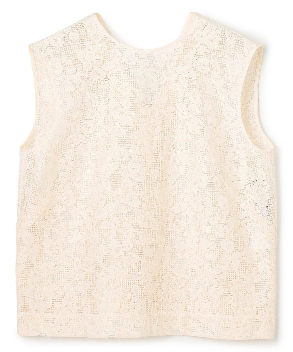BEIGE， FLUORITE / 異素材コンビ レースブラウス 