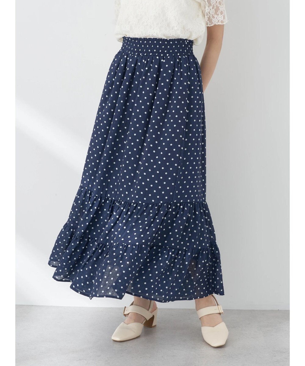 earth music&ecology ちょっとレトロなティアードスカート 