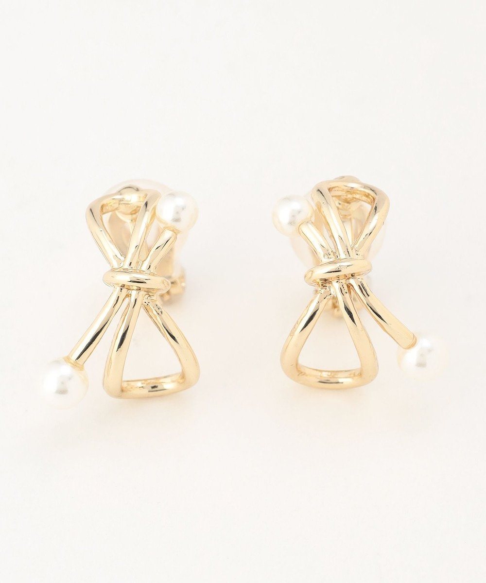 組曲 パールライクエンドノット イヤリング 