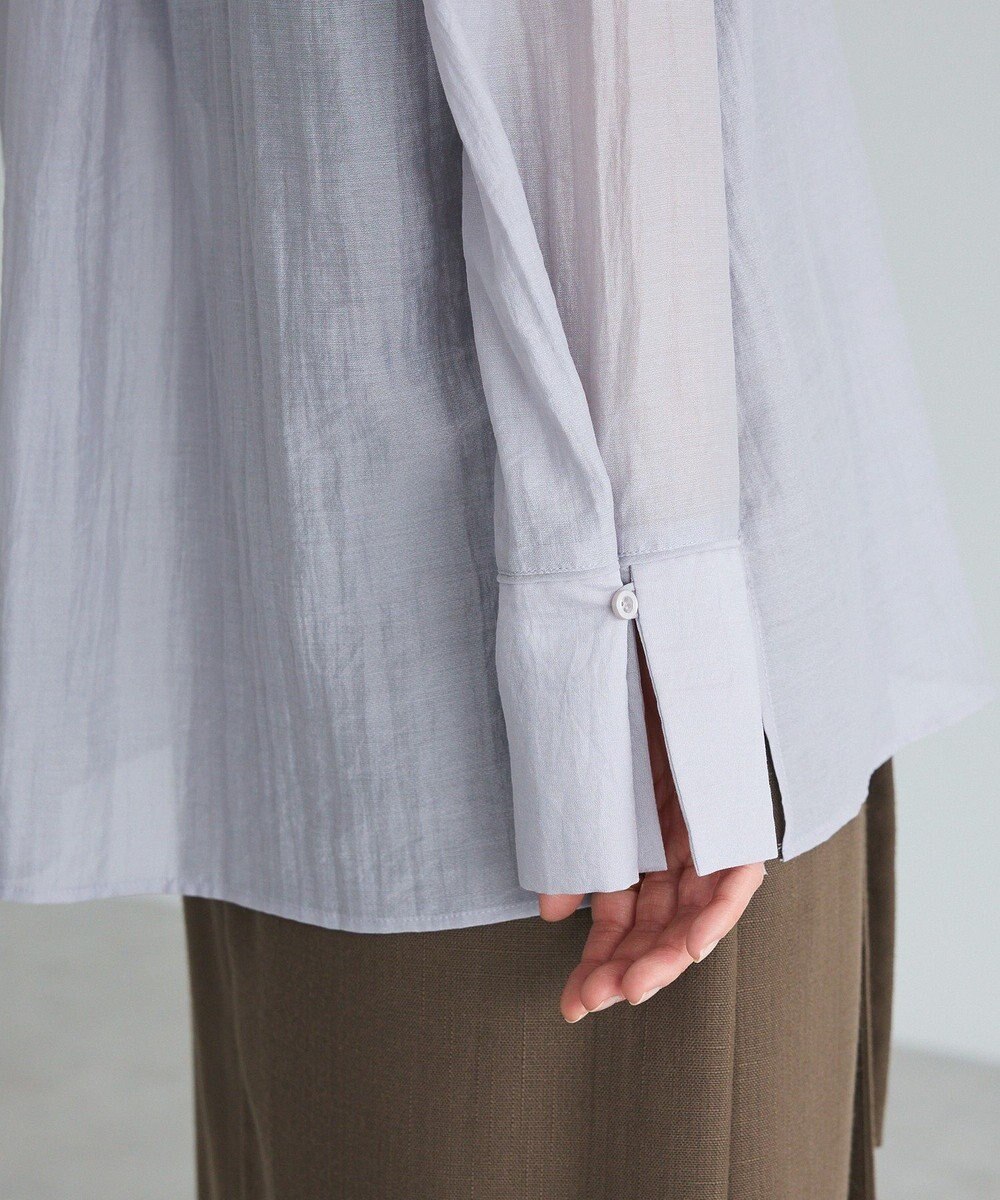 CRAFT STANDARD BOUTIQUE シアーオープンカラーシャツ 