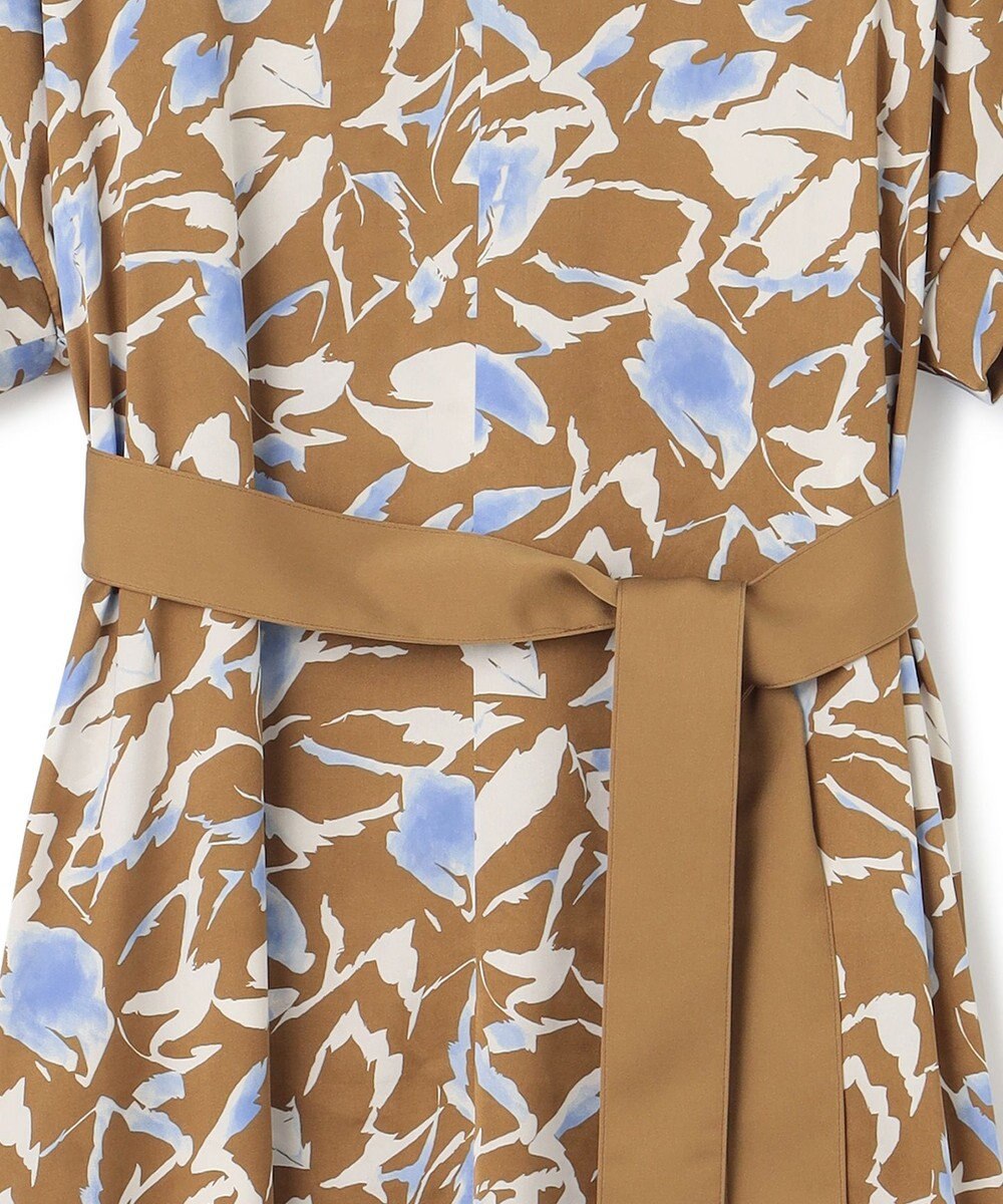 ICB 【洗える】 ウォーターフラワープリント ワンピース 