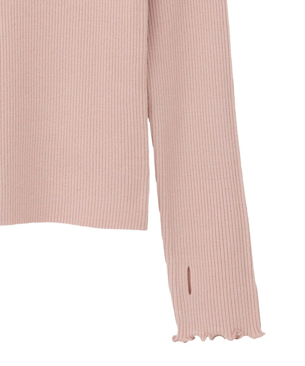 earth music&ecology ハートプレートリブニットプルオーバー 