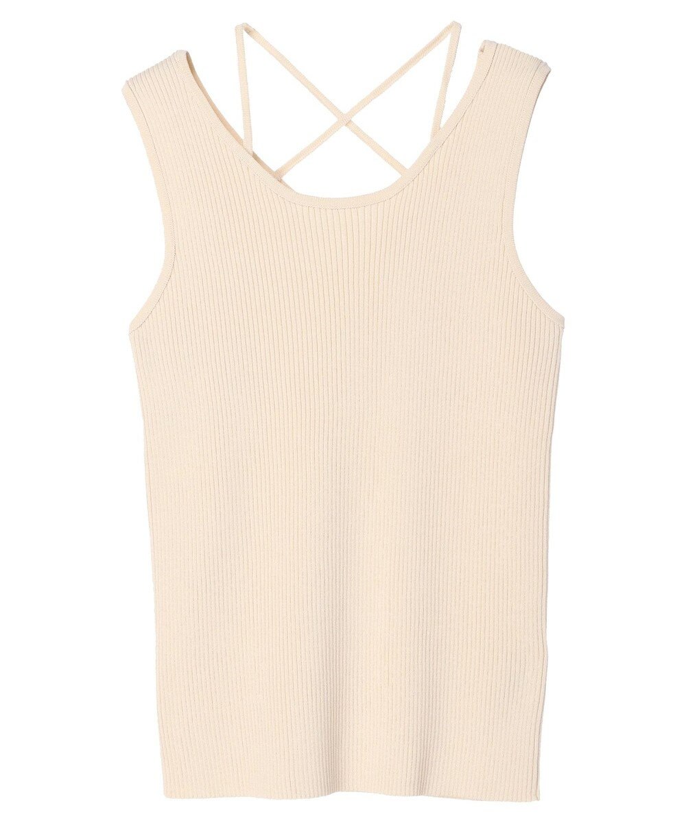 earth music&ecology レイヤリングニットタンクトップ 