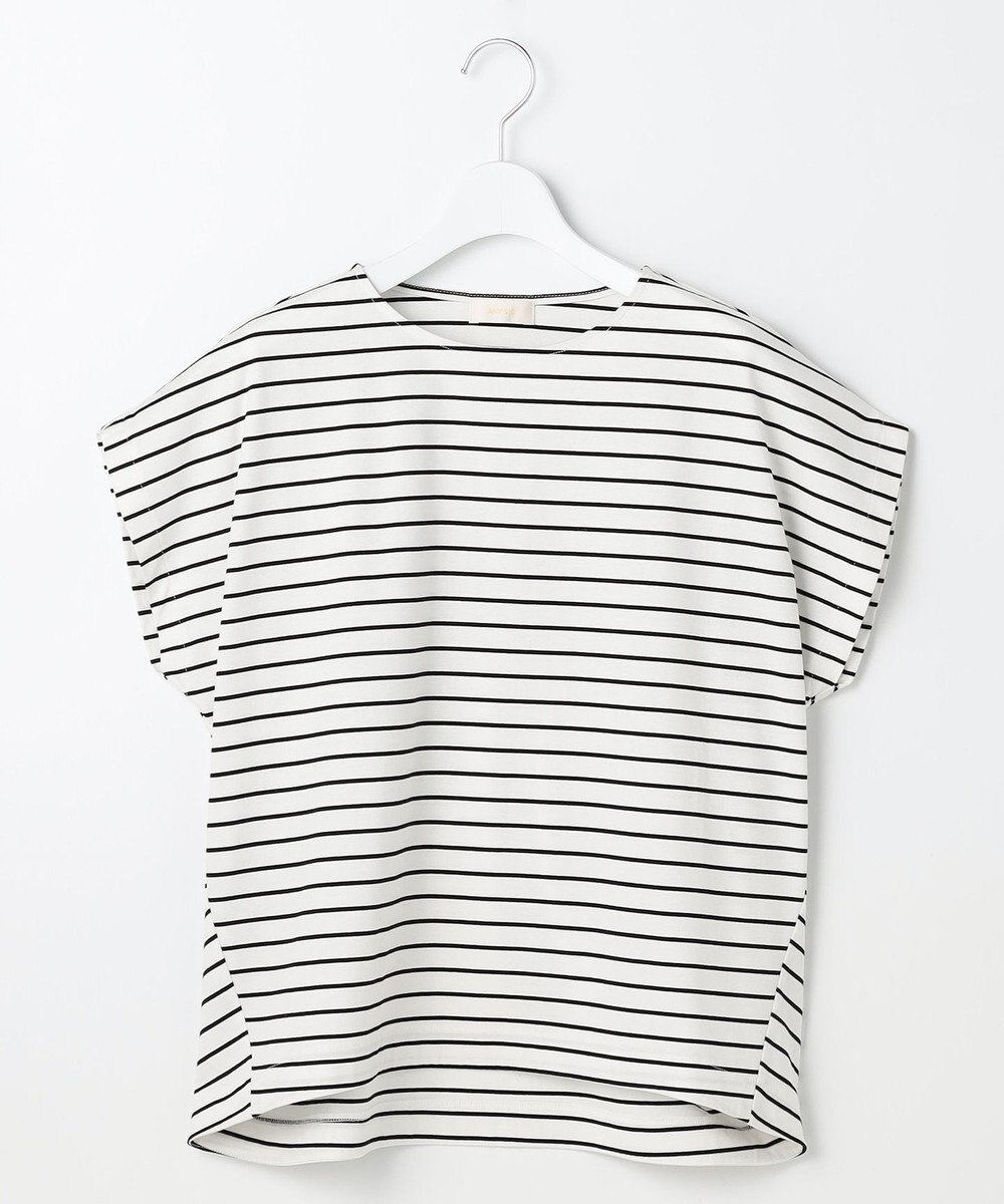 ANY SIS L 【シルクタッチさら魅せTシャツ】後ろコクーン プルオーバー 