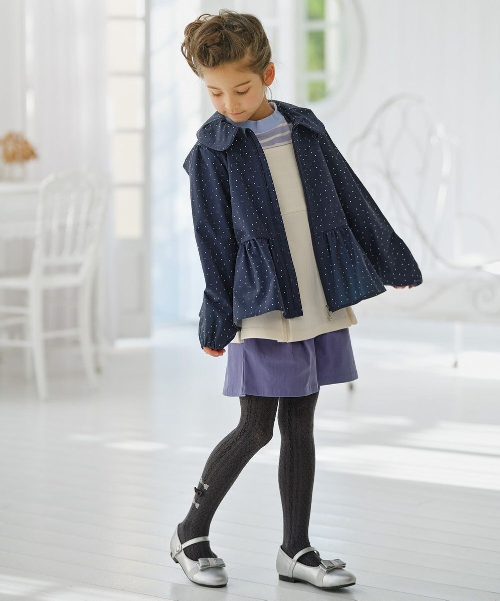 組曲 KIDS 【150-160㎝】ランダムドット ブルゾン 