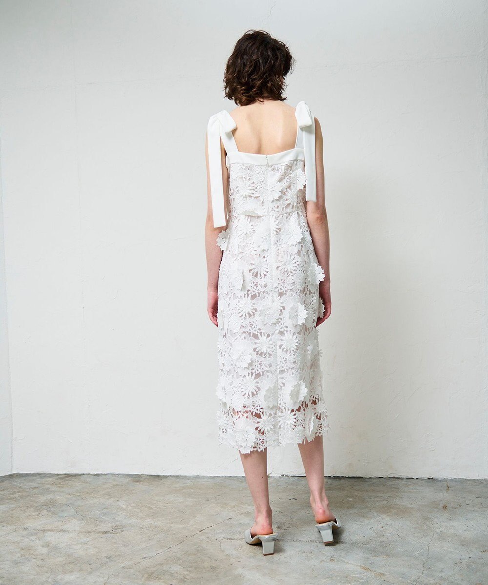 GRACE CONTINENTAL ケミカルフラワーレースワンピース 