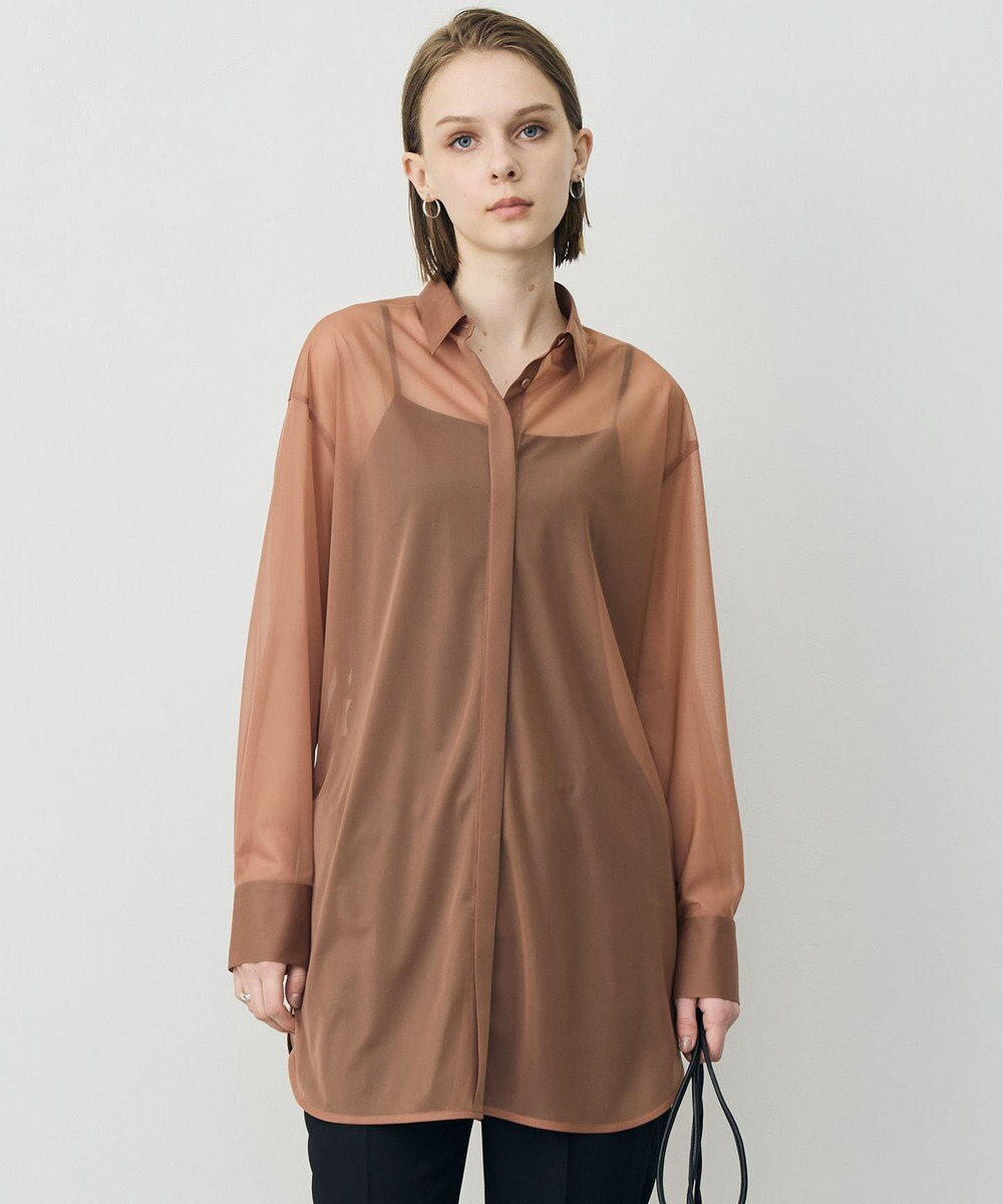 ICB L ハイゲージチュール ロングシャツ 