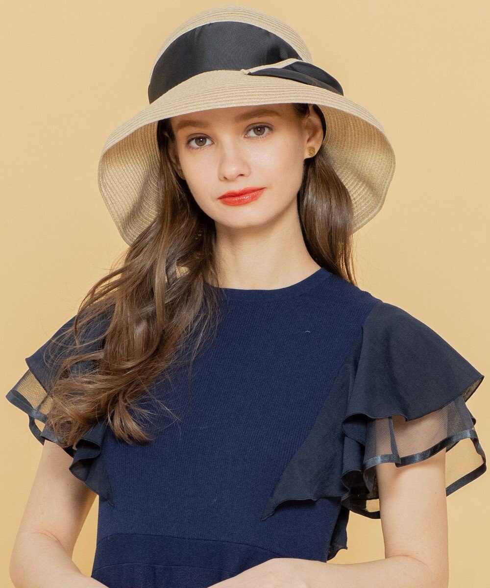 TOCCA 【UVカット90%・吸水速乾・抗菌防臭・洗える・サイズ調整可】SIDE RIBBON HAT 帽子 