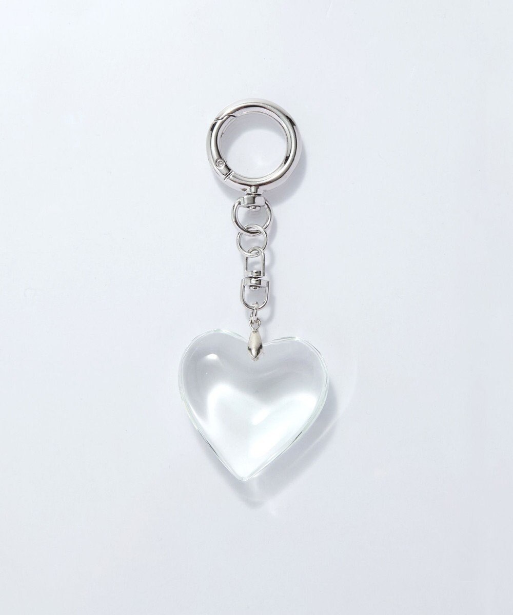 Phoebe ビッグハートバッグチャーム　クリア 