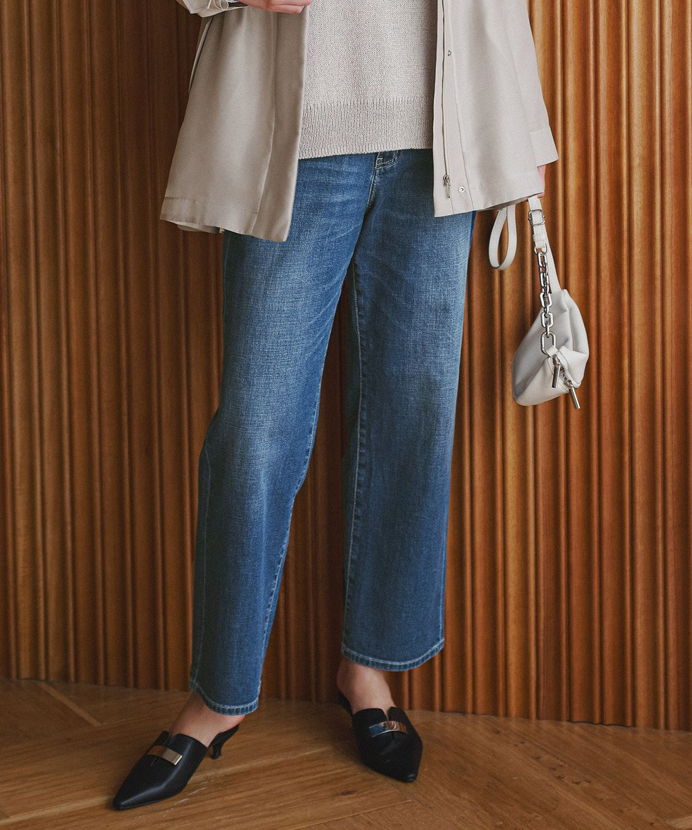 ICB 【先行予約】 ライトストレッチデニム ストレートパンツ 