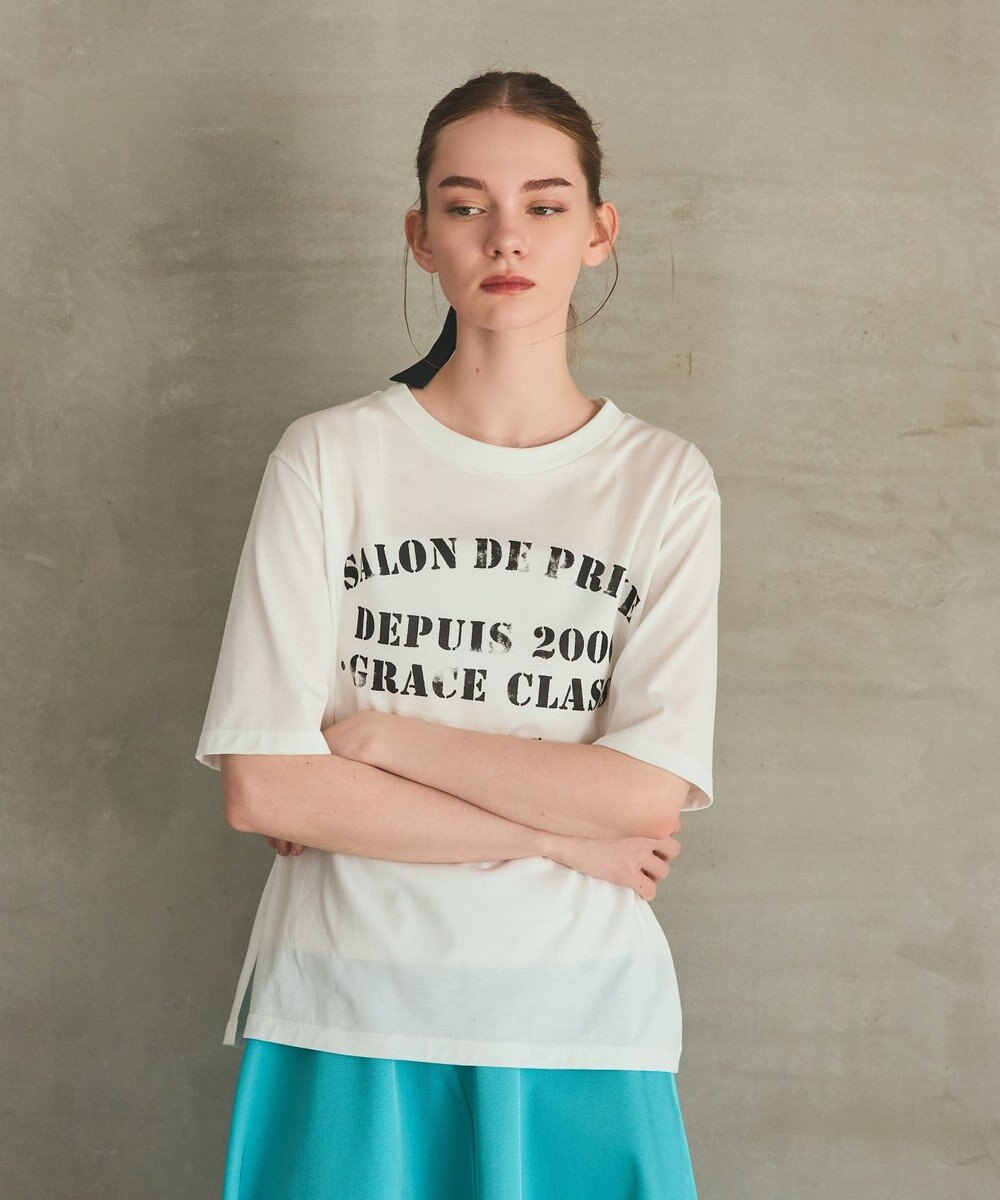 GRACE CONTINENTAL ステンシルレタードT 