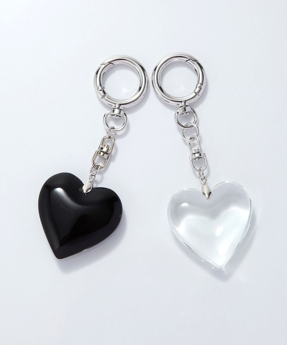 Phoebe ビッグハートバッグチャーム　クリア 