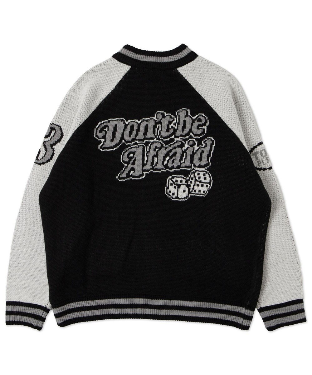 WEGO 【ユニセックス着用ITEM/MLサイズ展開】ジャガードニットスタジャン 