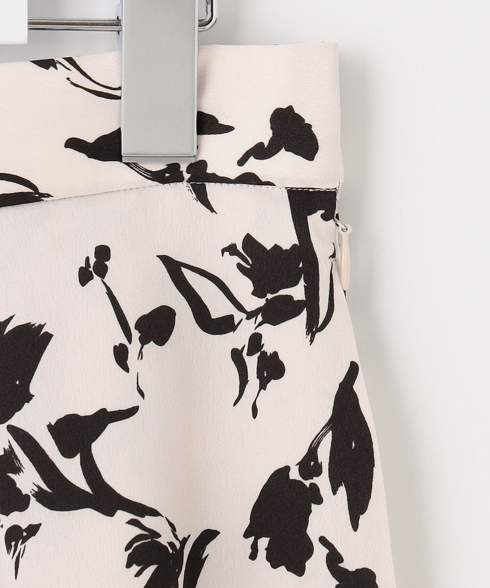 23区 ペイントフラワープリント スカート 