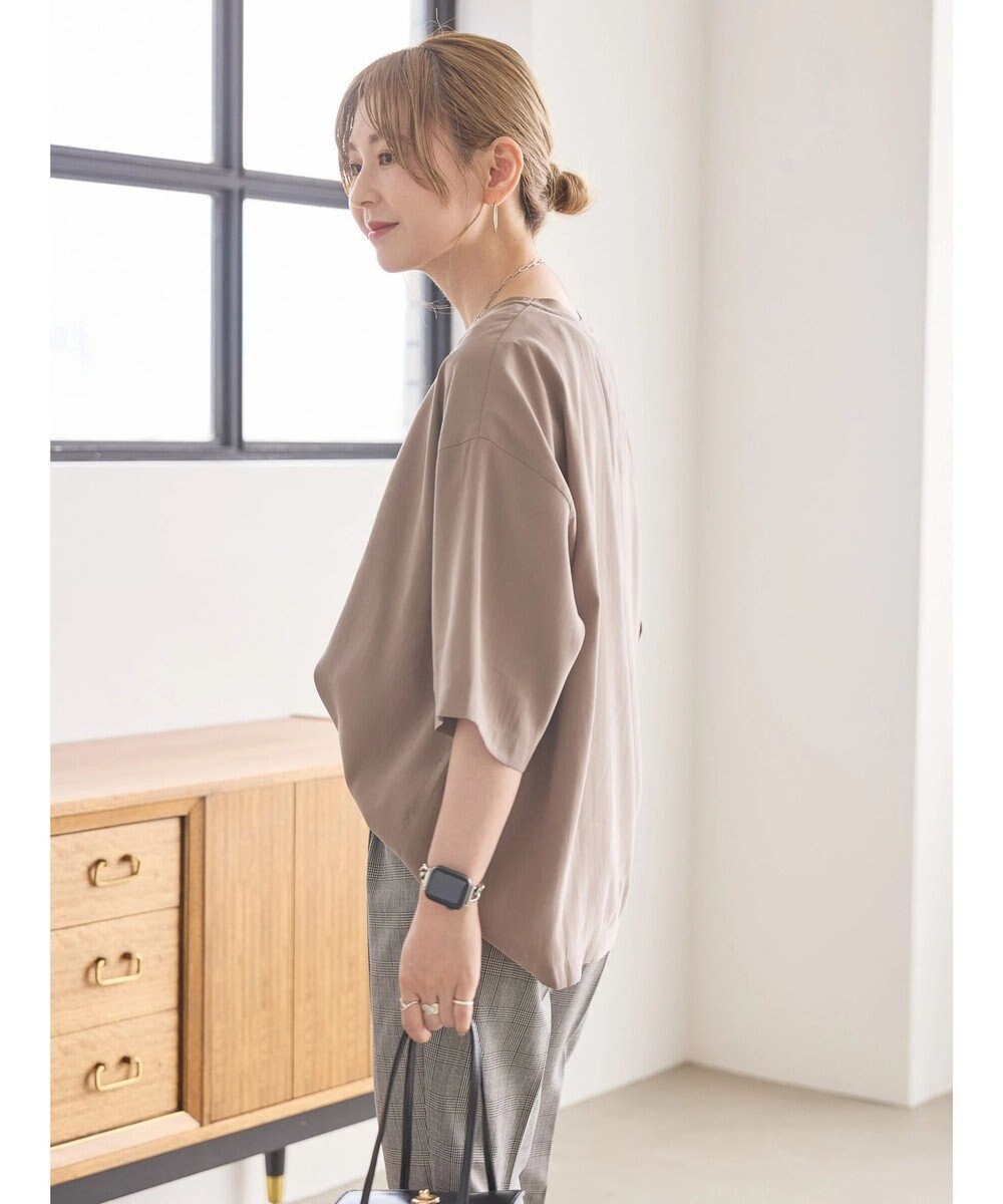 AMERICAN HOLIC 接触冷感　衿リブブラウソー 