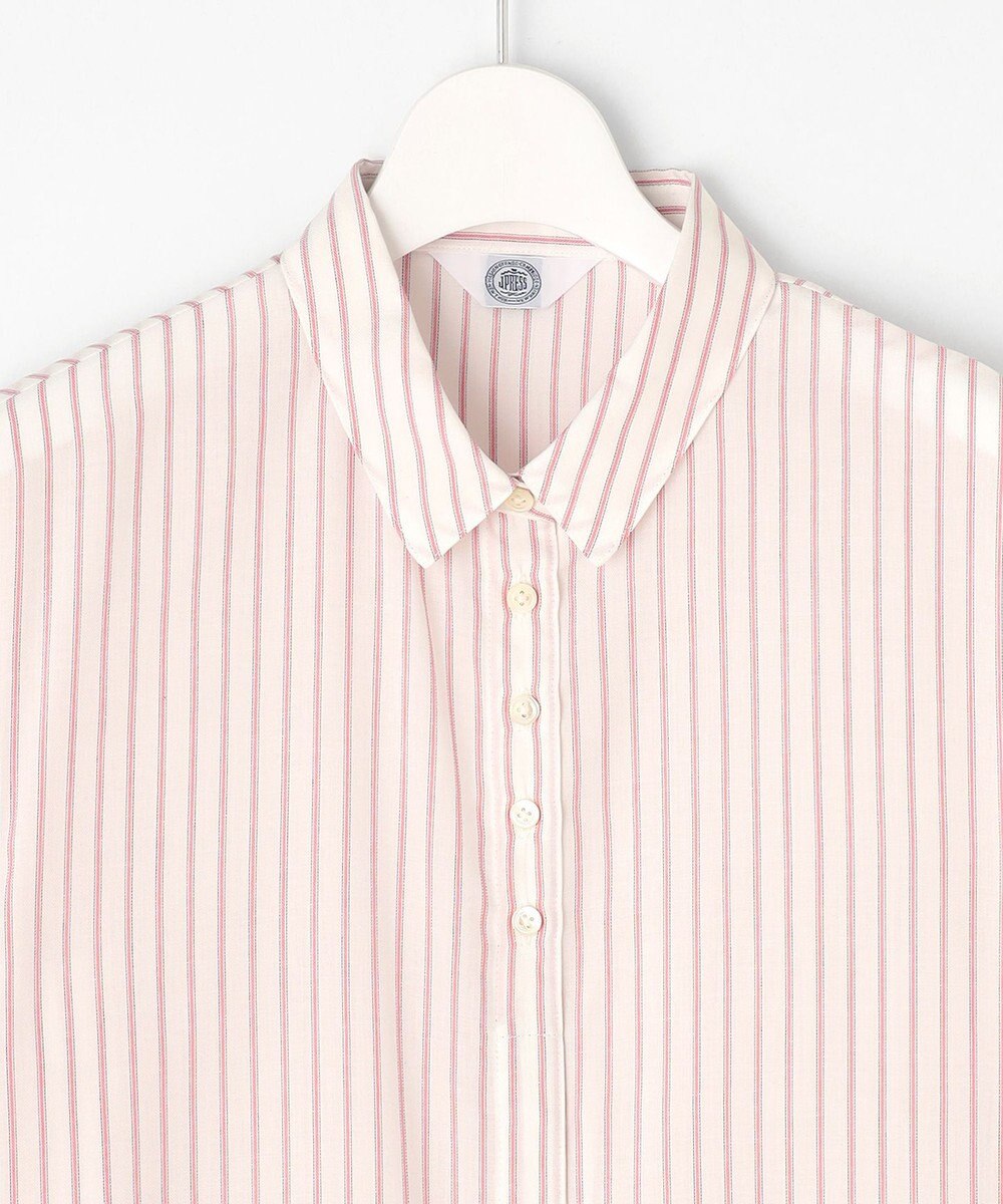 J.PRESS LADIES L 【洗える】ウォッシャブルキュプラツイル シャツ 