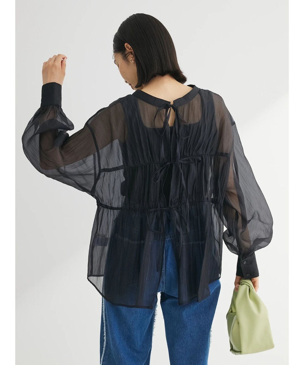 Green Parks ・ＥＬＥＮＣＡＲＥ　ＤＵＥ　シアーバックリボンチュニック 