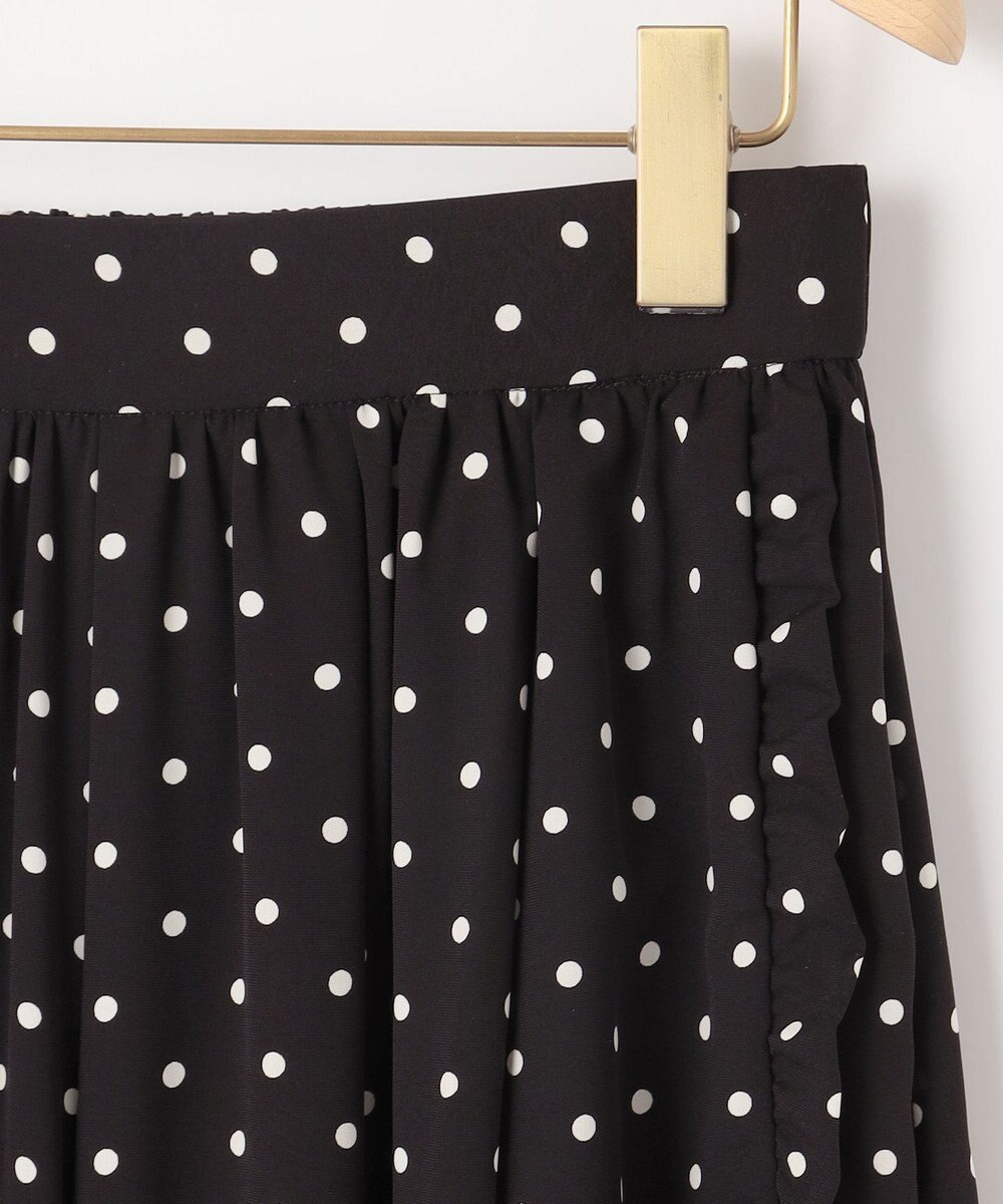 組曲 L 【WEB限定】ドットプリントデシン フリルパンツ 