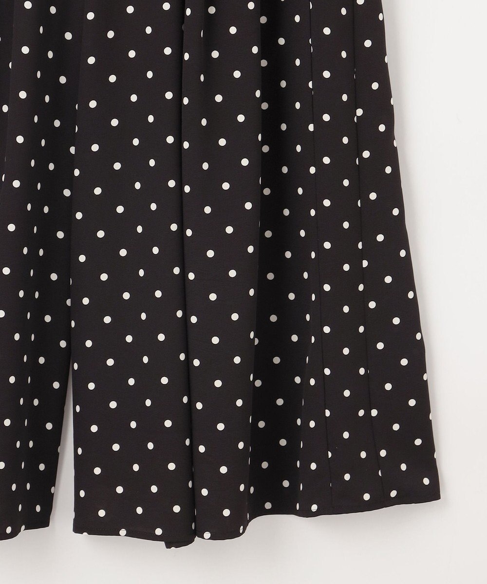 組曲 L 【WEB限定】ドットプリントデシン フリルパンツ 