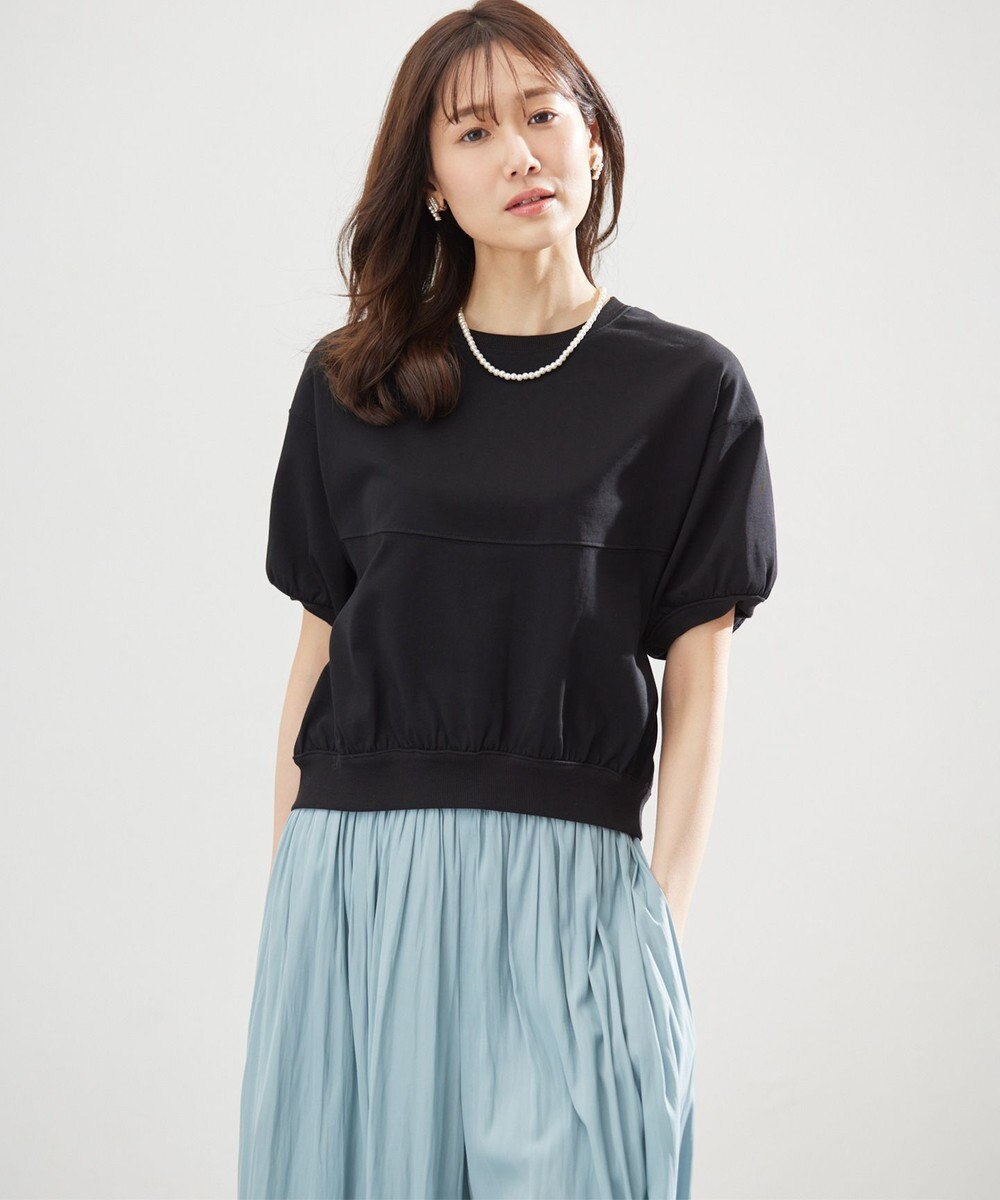 組曲 L 【WEB限定】クールプレーティング天竺スエットライク カットソー 