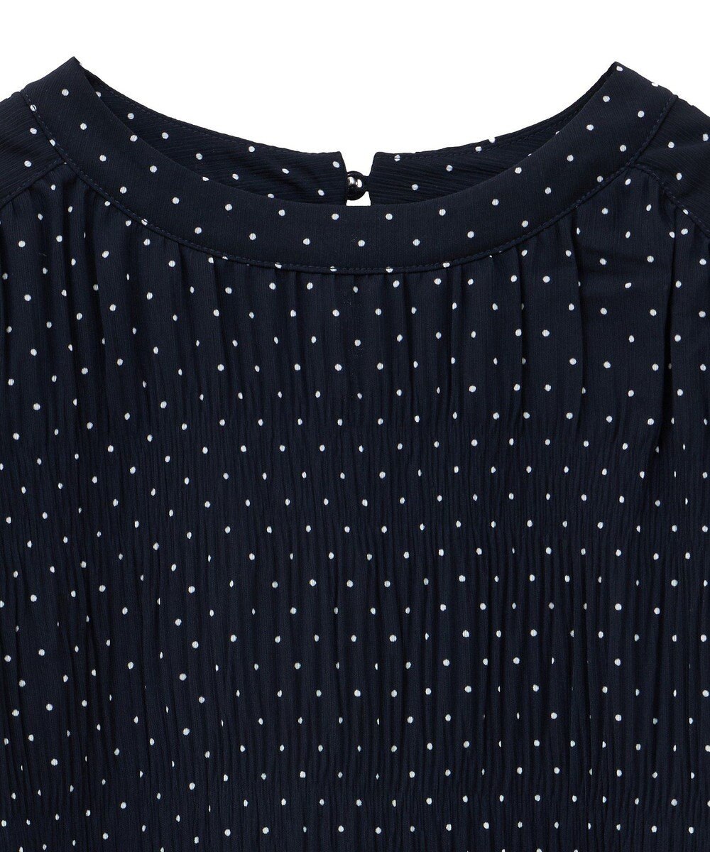 earth music&ecology マジョリカプリーツ半袖ブラウス 